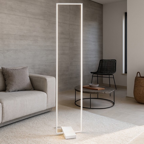 Frame pt lampada da terra ideal lux bianca led 30w 3000k