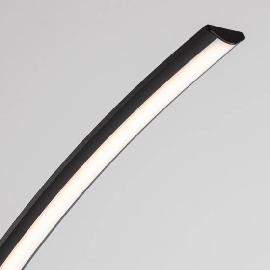 Lampada ad arco led 3000k nera moderna