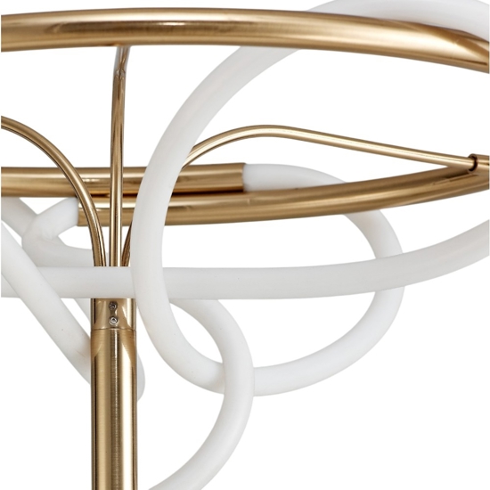 Lampada da terra design moderna oro led 28w 3000k