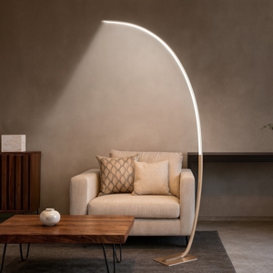 Visualizza i dettagli per Lampada ad arco oro keep ondaluce led 30w 3000k dimmerabile Lampada ad arco oro keep ondaluce led 30w 3000k dimmerabile
