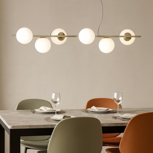 Ondaluce so monile lampadario oro 6 luci moderno