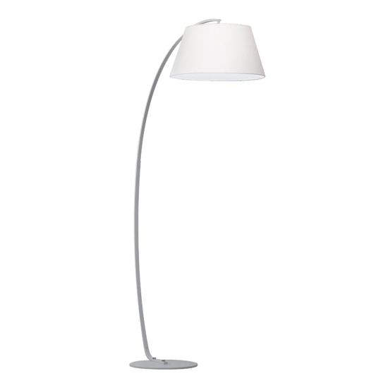 Pagoda pt1 piantana ad arco curva bianca ideal lux