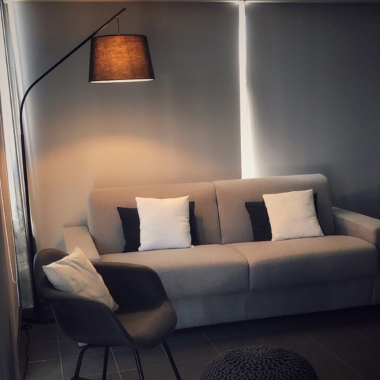 Daddy pt1 ideal lux lampada da terra arco nera