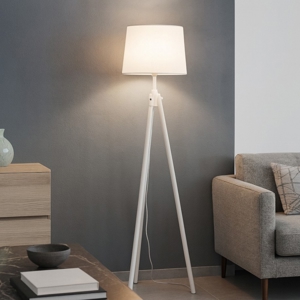Visualizza i dettagli per York pt1 piantana di legno bianco treppiede ideal lux York pt1 piantana di legno bianco treppiede ideal lux