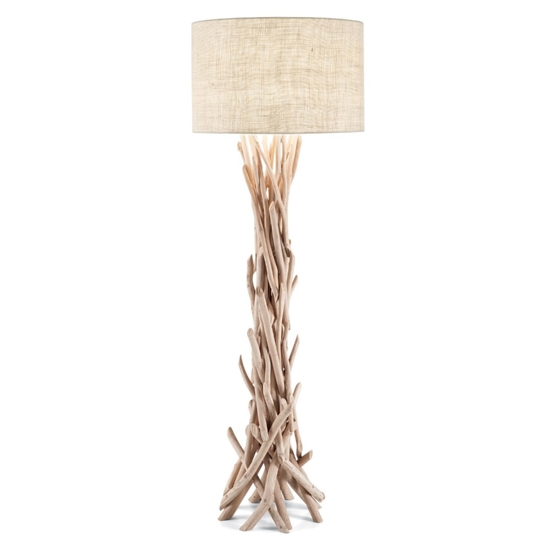 Driftwood pt1 ideal lux lampada da terra rustica rami in legno per chalet
