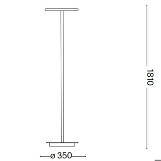 Colonna pt4 lampada da terra gx53 led 3000k
