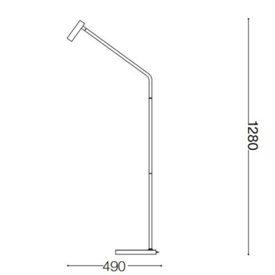 Ideal lux easy p lampada da terra ottone spazzolato led 3000k da lettura Ideal lux easy p lampada da terra ottone spazzolato led 3000k da lettura