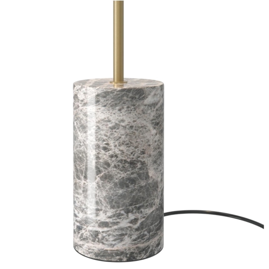 Lampada da terra kyoto per salotto moderna oro base di marmo maytoni