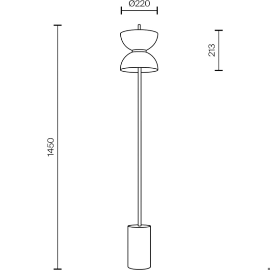 Lampada da terra kyoto per salotto moderna oro base di marmo maytoni