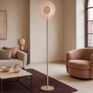 Visualizza i dettagli per Pt andy ondaluce lampada da terra led vetro rosa moderna Pt andy ondaluce lampada da terra led vetro rosa moderna