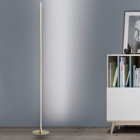 Pt genius ondaluce lampada da terra led moderna oro
