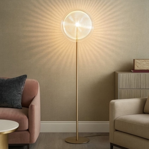 Visualizza i dettagli per Ondaluce jokey lampada da terra moderna vetro trasparente led 3000k Ondaluce jokey lampada da terra moderna vetro trasparente led 3000k
