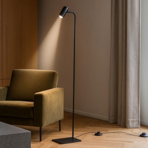 Visualizza i dettagli per Ideal lux ginger pt1 lampada da terra nera luce orientabile Ideal lux ginger pt1 lampada da terra nera luce orientabile