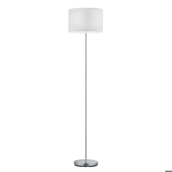 Lampada da terra moderna con paralume bianco h160 cm