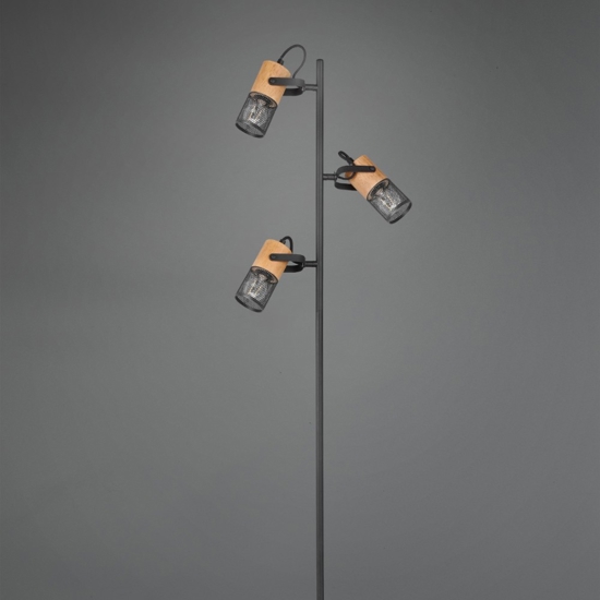 Lampada da terra moderna per salotto h150 cm con lampade orientabili