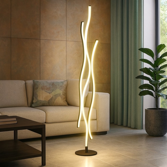 Lampada da terra moderna a luce diffusa led da 2300k a 4000k per salotto