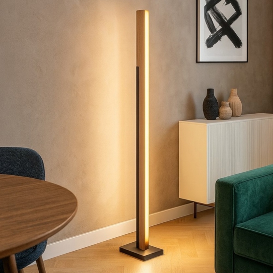 Lampada da terra moderna sottile led 3000k per salotto nordico