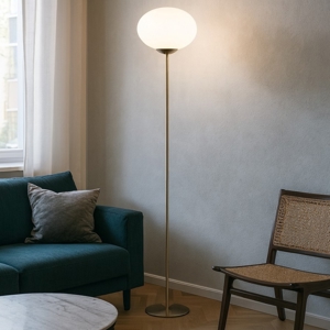 Lampada da terra moderna per salotto colore oro h150 cm