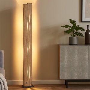 Visualizza i dettagli per Lampada da terra moderna in legno per camera da letto h121 cm rettangolare Lampada da terra moderna in legno per camera da letto h121 cm rettangolare