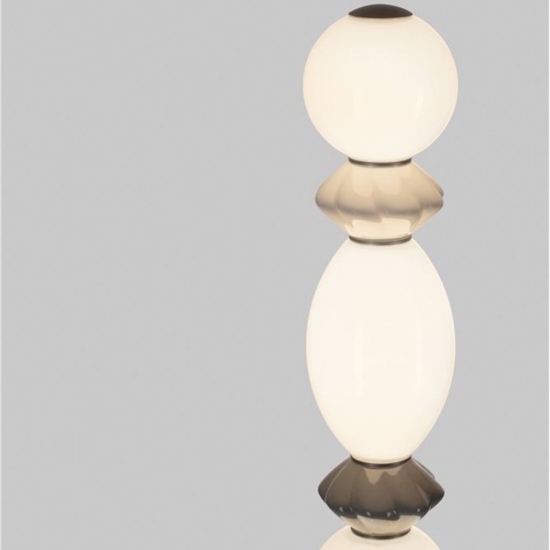 Lampada da terra design unico led 3000k vetro ceramica metallo