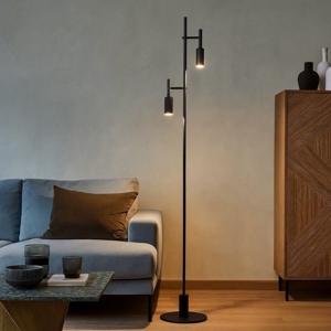 Visualizza i dettagli per Lampada da terra moderna led 3000k due luci orientabili Lampada da terra moderna led 3000k due luci orientabili