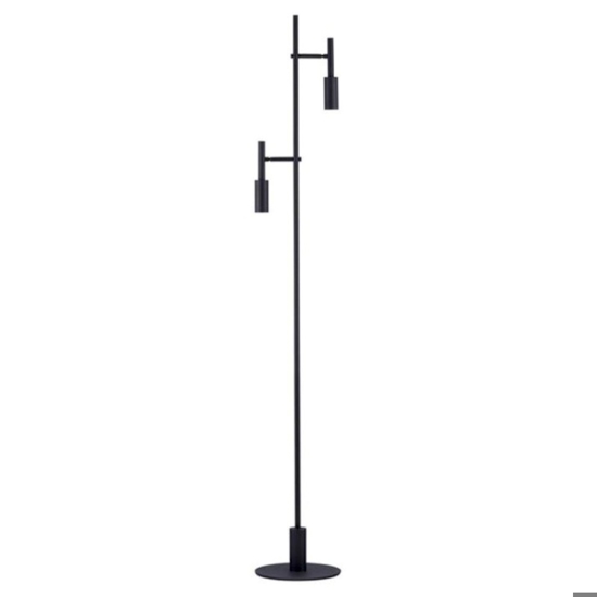 Lampada da terra moderna led 3000k due luci orientabili