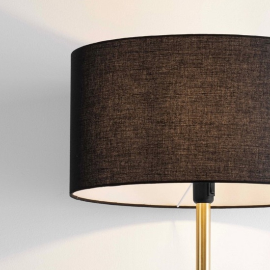 Lampada da terra colore oro per camera da letto