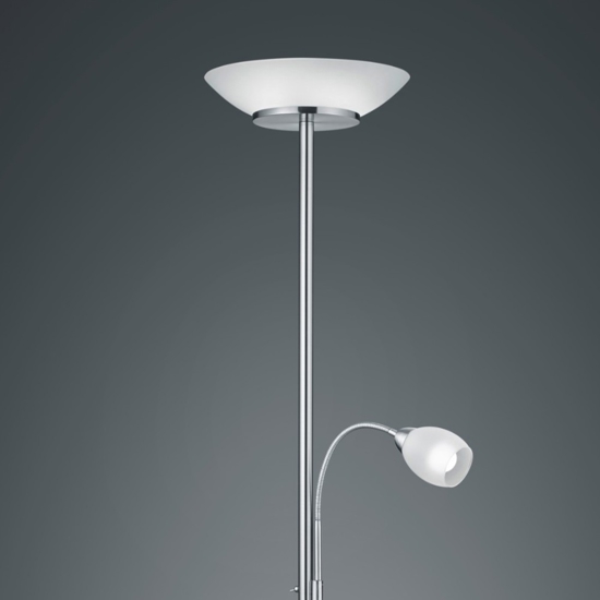 Lampada da terra due luci orientabile per camera da letto