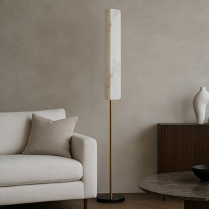 Lampada da terra moderna led 3000k effetto marmo