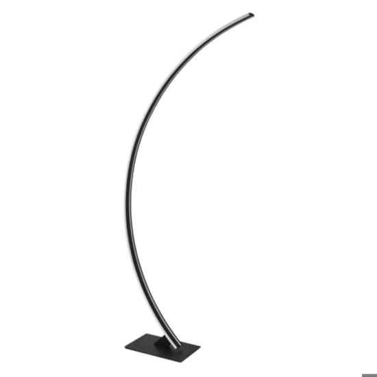 Lampada arco moderna led 3000k nera dimmerabile