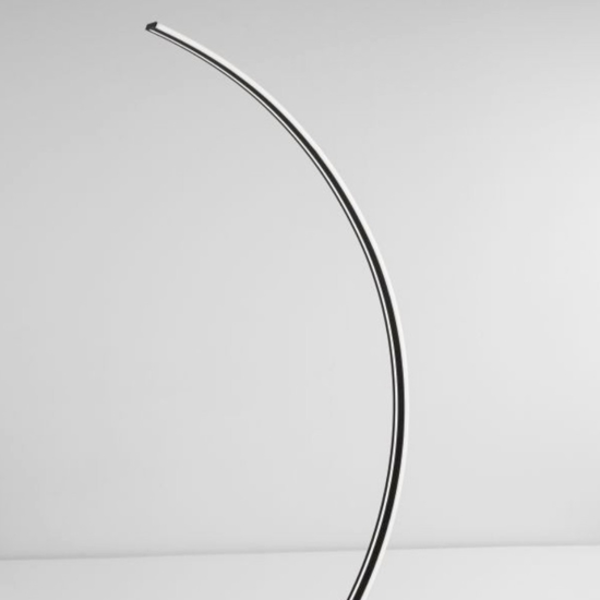 Lampada arco moderna led 3000k nera dimmerabile