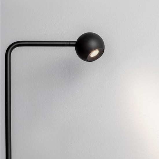 Lampada da terra moderna led 3000k orientabile nera