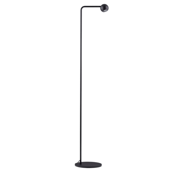 Lampada da terra moderna led 3000k orientabile nera