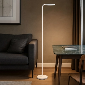 Visualizza i dettagli per Lampada da terra bianca moderna luce orientabile 30w 3000k Lampada da terra bianca moderna luce orientabile 30w 3000k