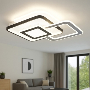 Plafoniera da soffitto led 3000k nero grigio
