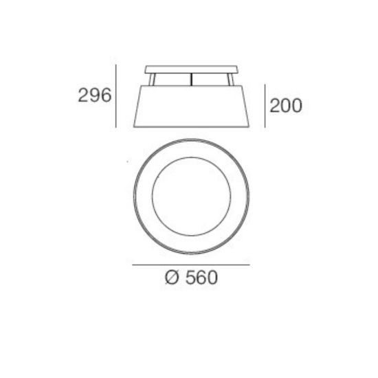 Plafoniera led 3000k per soggiorno celeste stilnovo oxygen