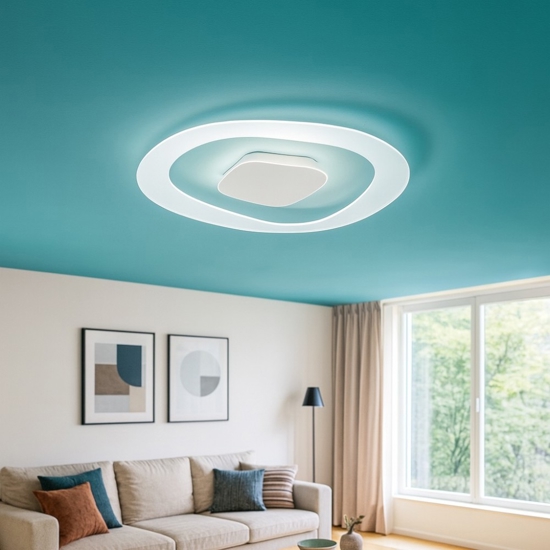 Linea light antigua s plafoniera led moderna 46w 3000k