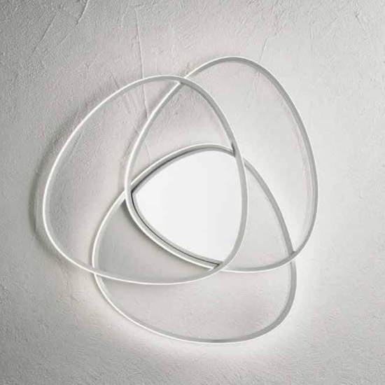 Plafoniera rose gr grigio ondaluce design led moderna Plafoniera rose gr grigio ondaluce design led moderna