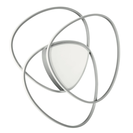 Plafoniera rose gr grigio ondaluce design led moderna Plafoniera rose gr grigio ondaluce design led moderna