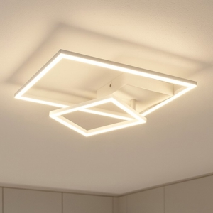 Plafoniera bianca da cucina led 25w dimmerabile 4000k rettangolare