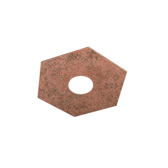 Top light hexagon plafoniera foglia rame esagonale