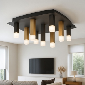 Plafoniera led design originale per salotto estanterios eglo