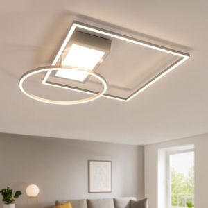 Plafoniera grigio led 33w tricolor con telecomando