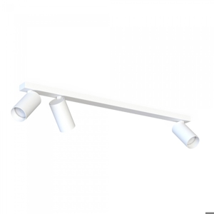 Plafoniera con 3 spot led orientabili bianco