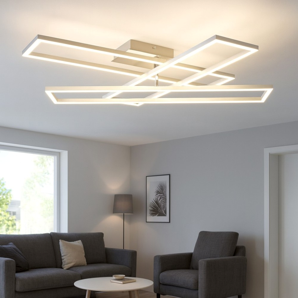 MOUNM Plafoniera LED Soffitto Dimmerabile 3000K-6000K, Lampadario