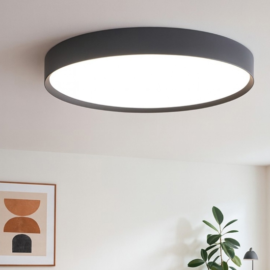 Gea luce plafoniera moderna led 80w da 3000k a 4000k tonda