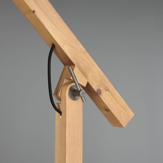 Lampada da terra per salotto h156 cm moderna nera orientabile