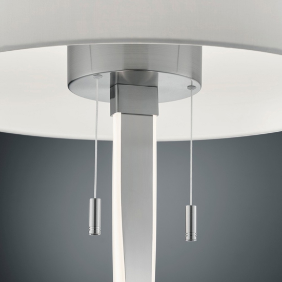 Piantana led 3000k per salotto grigio 2 luci moderna