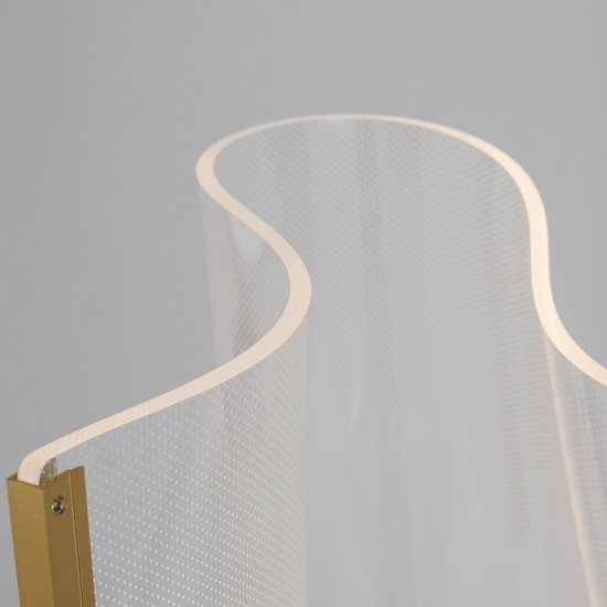 Lampada da terra vela led 31w 3000k design moderna oro