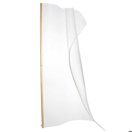 Lampada da terra vela led 31w 3000k design moderna oro